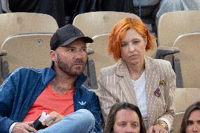 2025 French Open - Celebrities In Stands Night 10 NB