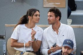 2025 French Open - Celebrities In Stands Night 10 NB