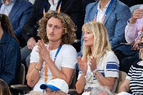 2025 French Open - Celebrities In Stands Night 10 NB