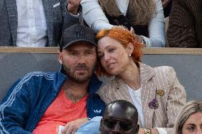 2025 French Open - Celebrities In Stands Night 10 NB