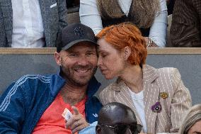 2025 French Open - Celebrities In Stands Night 10 NB