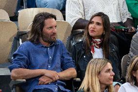 2025 French Open - Celebrities In Stands Night 10 NB