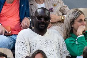 2025 French Open - Celebrities In Stands Night 10 NB