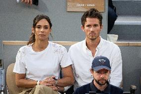 2025 French Open - Celebrities In Stands Night 10 NB