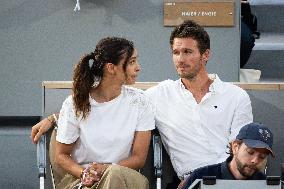 2025 French Open - Celebrities In Stands Night 10 NB