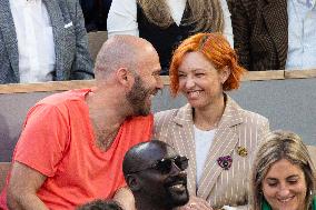 2025 French Open - Celebrities In Stands Night 10 NB