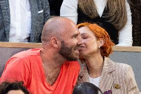 2025 French Open - Celebrities In Stands Night 10 NB