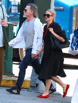 Noami Watts And Billy Crudup Riding Bike - NYC