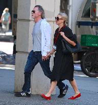 Noami Watts And Billy Crudup Riding Bike - NYC