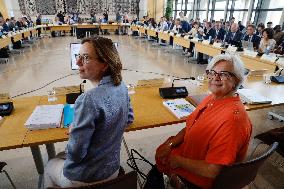 Social Security Budget Meeting at Bercy - Paris