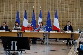 Social Security Budget Meeting at Bercy - Paris