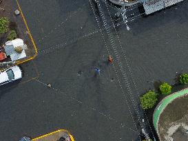 Sudden Rains Flood the Streets - Mexico City