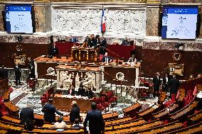 Result of a Motion de censure vote at the National Assembly FA