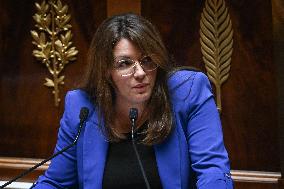 Speeches before a Motion de censure vote at the National Assembly FA