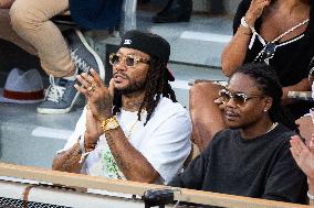 2025 French Open - Celebrities In Stands Night 10 NB