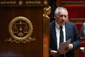 Speeches before a Motion de censure vote at the National Assembly FA