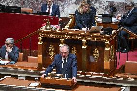 Speeches before a Motion de censure vote at the National Assembly FA