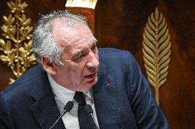 Speeches before a Motion de censure vote at the National Assembly FA