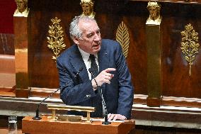 Speeches before a Motion de censure vote at the National Assembly FA