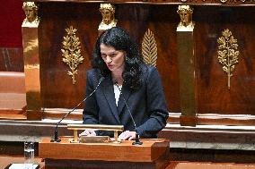 Speeches before a Motion de censure vote at the National Assembly FA