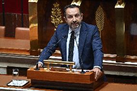 Speeches before a Motion de censure vote at the National Assembly FA