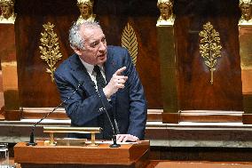 Speeches before a Motion de censure vote at the National Assembly FA