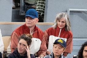 2025 French Open - Celebrities In Stands Day 11