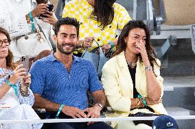 2025 French Open - Celebrities In Stands Day 11