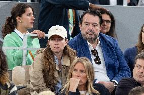 2025 French Open - Celebrities In Stands Day 11