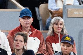 2025 French Open - Celebrities In Stands Day 11