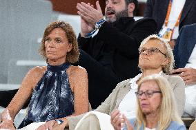 2025 French Open - Celebrities In Stands Day 11