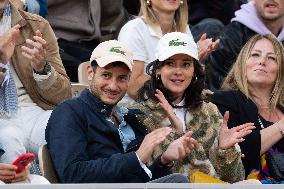 2025 French Open - Celebrities In Stands Night 11 NB