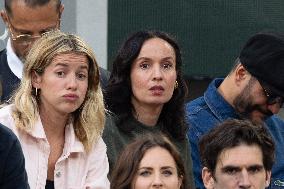2025 French Open - Celebrities In Stands Night 11 NB