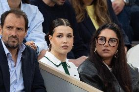 2025 French Open - Celebrities In Stands Night 11 NB