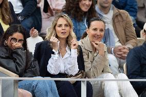 2025 French Open - Celebrities In Stands Night 11 NB