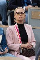 2025 French Open - Celebrities In Stands Night 11 NB