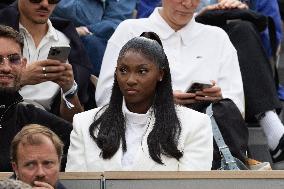 2025 French Open - Celebrities In Stands Night 11 NB