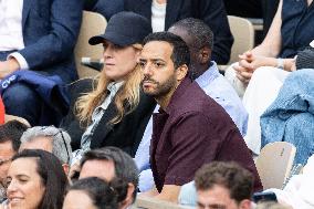 2025 French Open - Celebrities In Stands Night 11 NB