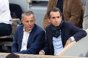 2025 French Open - Celebrities In Stands Night 11 NB