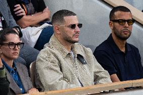 2025 French Open - Celebrities In Stands Night 11 NB