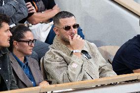 2025 French Open - Celebrities In Stands Night 11 NB