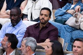 2025 French Open - Celebrities In Stands Night 11 NB