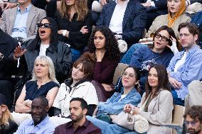 2025 French Open - Celebrities In Stands Night 11 NB