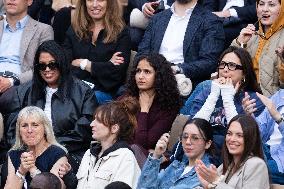 2025 French Open - Celebrities In Stands Night 11 NB