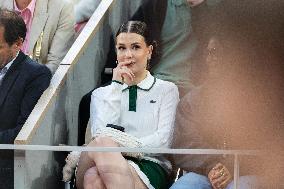 2025 French Open - Celebrities In Stands Night 11 NB