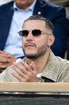 2025 French Open - Celebrities In Stands Night 11 NB