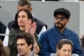 2025 French Open - Celebrities In Stands Night 11 NB