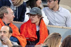 2025 French Open - Celebrities In Stands Night 11 NB