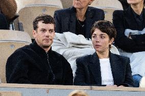 2025 French Open - Celebrities In Stands Night 11 NB