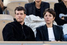 2025 French Open - Celebrities In Stands Night 11 NB